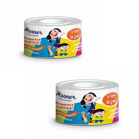 Kit C/2 Fita Micropore Show da Luna 2,5cm X 3,0 metros - Missner