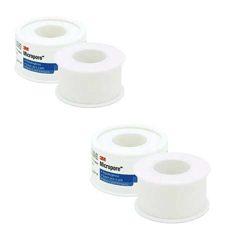 Kit C/2 Fitas Micropore Branca 25mm x 10m - 3M