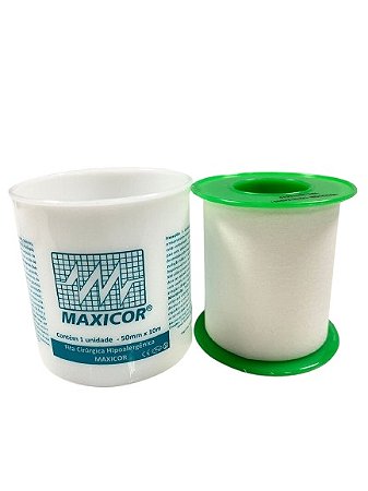 Fita Micropore Branca Cirúrgica Hipoalergênica 5cm X 10 Metros - Maxicor