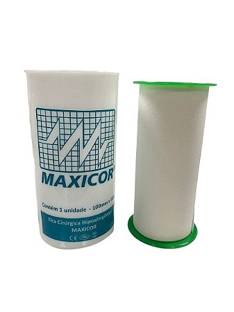 Fita Micropore Branca Cirúrgica Hipoalergênica 10cm X 10 Metros - Maxicor