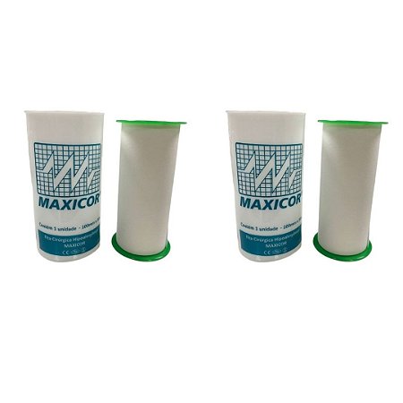 Kit C/2 Fitas Micropore Branca Cirúrgica 10cm X 10 Metros - Maxicor