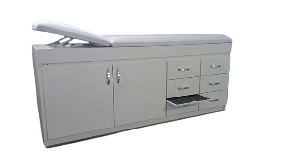 Mesa Para Massagem com Gabinete MDF Estofado Preto S-0448-PR - Salutem