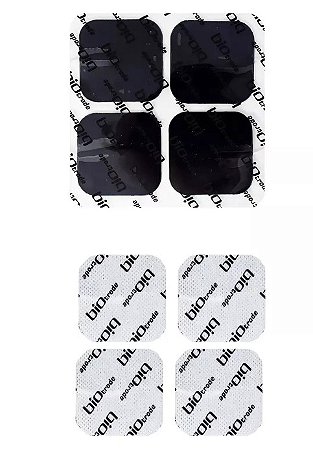 Eletrodo Autoadesivo Biotrode 5cm x 5cm Pacote C/4 Unidades Para Tens e ECG - Bioland