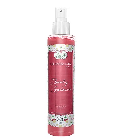 Body Splash Desodorante Corporal Cherry 260ml - Giovanna Baby