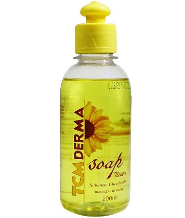 Sabonete Líquido Neutro Glicerinado Soap 200ml - TCM Derma