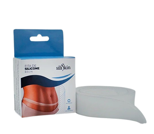 Fita De Silicone Para Cicatrizes 60cm x 2,5cm Autocolante - Siliskin