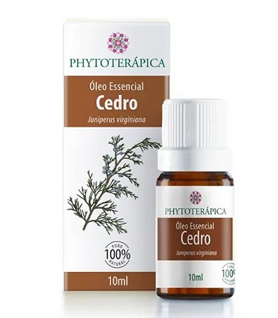 Óleo Essencial de Cedro 100% Puro 10ml - Phytoterápica