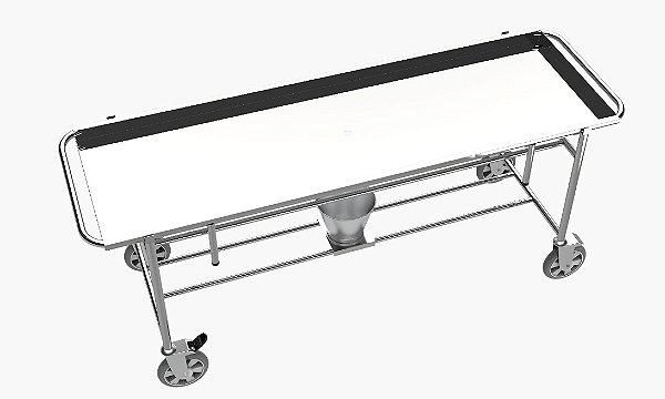 Carro Para Transporte de Cadáver Inox Sem Balde e Sem Cobertura S-8029 - Salutem