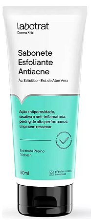 Sabonete Facial Esfoliante Antiacne 80ml - Labotrat
