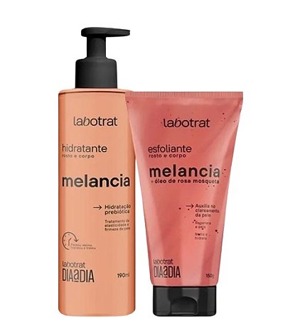 Kit Esfoliante 150g + Hidratante 190ml Melancia Rosto e Corpo - Labotrat