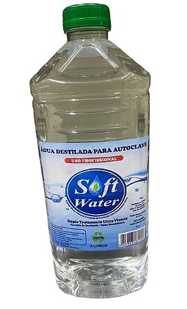 Água Destilada Para Autoclave 2 Litros - Soft Water