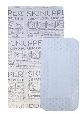 Curativo Filme Transparente 8cm x 15cm Com Almofada Absorvente Unidade - Skinupper