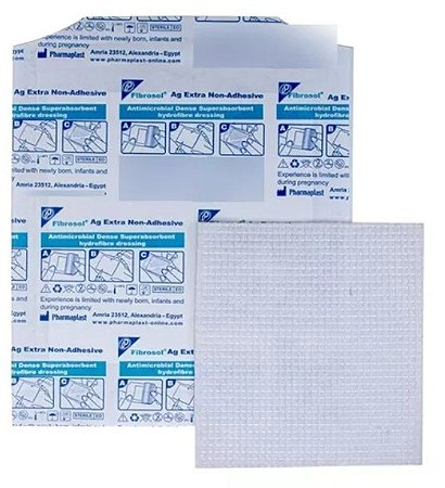 Curativo Fibrosol Ag 15cm x 15cm Hidrofibra Com Prata Unidade - Pharmaplast