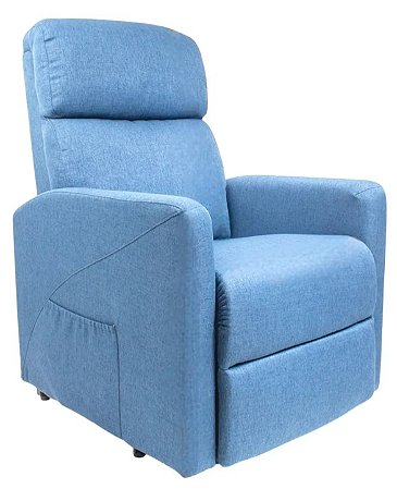 Poltrona Levitapró 4 em 1 (Levanta,Massageia,Reclina e Aquece) Azul LF01 - Ortho Pauher
