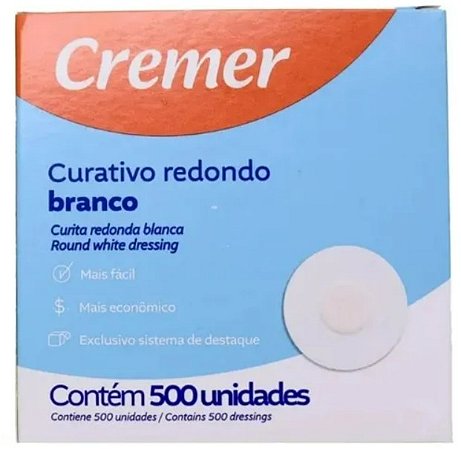 Curativo Redondo Transparente Caixa C/500 Unidades - Cremer