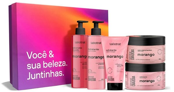 Kit Experiência Banho Morango Dia a Dia C/5 Produtos - Labotrat