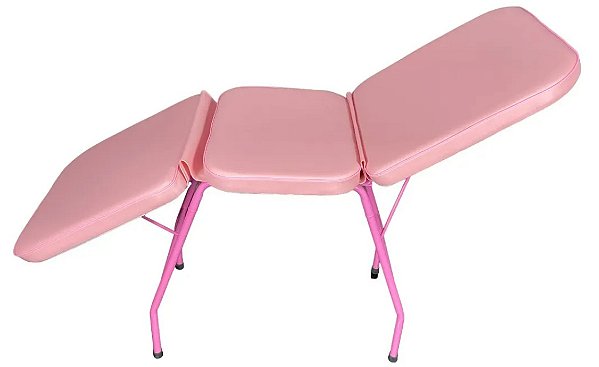 Maca 3 Posições Para Estética/Tatuagem/Massagem Estofado Rosa Chiclete M3P60RC - Best Pro