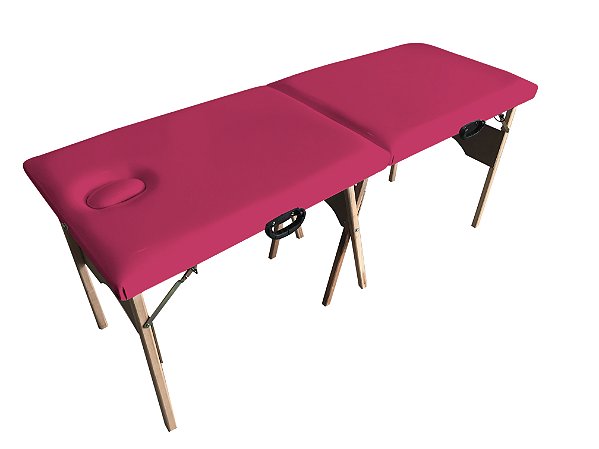 Maca de Madeira Portátil Com Orifício Estofado Pink MT-02PK - Best Pro