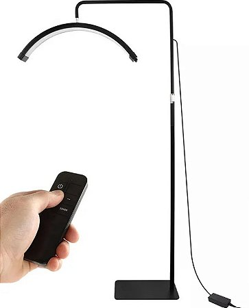 Lumiária Preta Com Led Lunar P/Estética Com Controle Remoto LL01PR - Best Pro