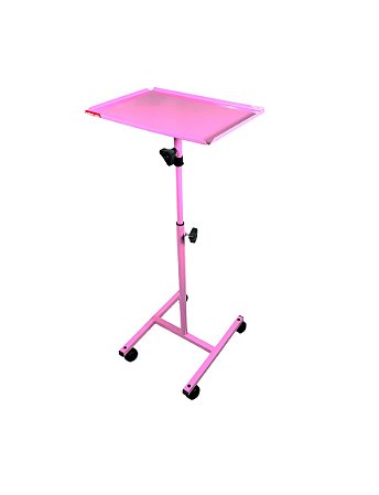 Mesa Rosa Carrinho Auxiliar Regulável p/ Vapor de Ozônio MAO01RO - Best Pro