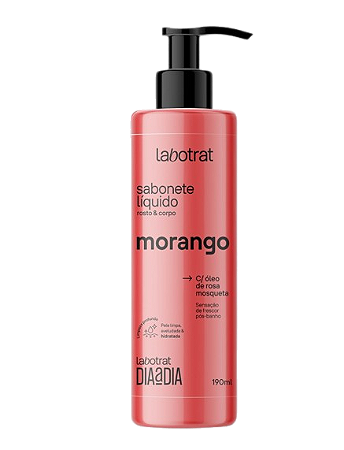 Sabonete Líquido Morango Rosto & Corpo 190ml - Labotrat