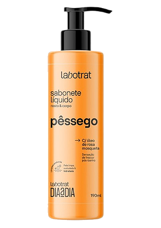Sabonete Líquido Pêssego Rosto & Corpo 190ml - Labotrat