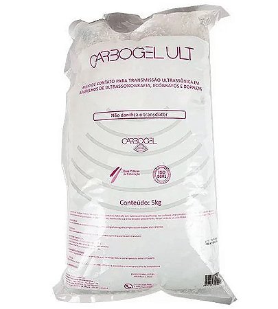 Gel Condutor para Ultrassom Incolor Bag 5kg - Carbogel