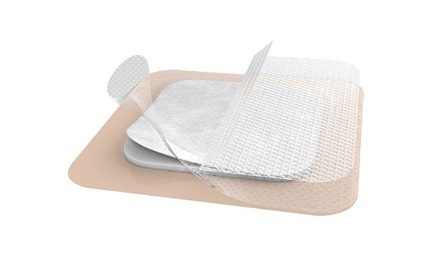 Curativo Fibrosol Espuma Silicone Ag Foam Gentle Com Prata 10cm x 10cm Caixa C/10 Unidades - Pharmaplast