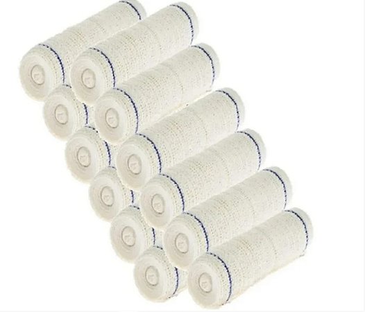 Atadura de Crepom 15cm x 1,8m 13 F (Economic) Pacote C/12 unidades - SP Marcas