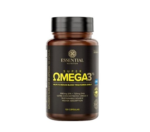 Super Ômega 3 TG Pote C/120 Cápsulas - Essential Nutrition