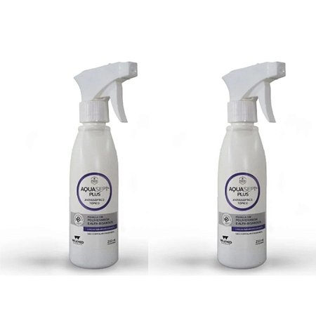 Kit C/2 Aquasept Plus Solução Polihexanida PHMB Spray 250ml Cada - Walkmed