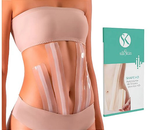 Fitas Canaletas Para Cirurgia De Lipo HD/LAD Silicone C/4 Unidades - Siliskin