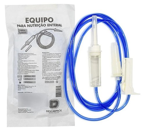 Kit C/25 Equipos Para Nutrição Enteral Escalonado (Pacote Fechado) - Descarpack