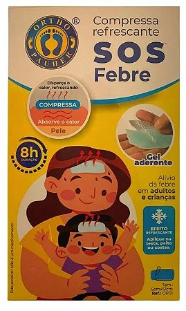 Compressa Refrescante S.O.S. Febre 5X12CM C/4 Unidades - Ortho Pauher