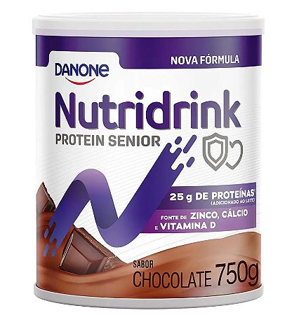 Nutridrink Protein Senior Em Pó Chocolate 750g (Complemento Nutricional) - Danone