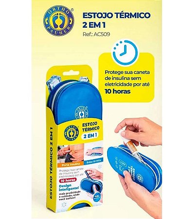 Estojo Térmico 2 em 1 Icepauher Porta Caneta de Insulina AC509 - Ortho Pauher