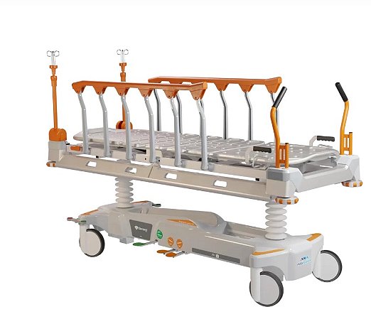 Carro Maca MT 416 Maca Diamond Care - Meta Hospitalar