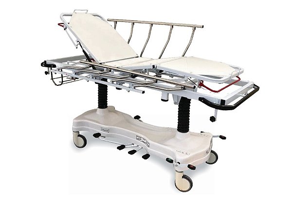 Maca Hospitalar Fowler Elevação Hidráulica (Leito Radio Transparente) RC 325 Com Colchão - RC Móveis