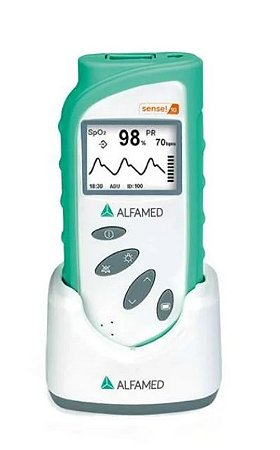 Oxímetro De Pulso Portátil SENSE 10 Com Carregador e Sensor Neonatal - Alfamed