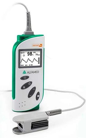 Oxímetro De Pulso Portátil SENSE 10 Com Sensor Neonatal - Alfamed