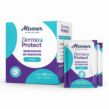 Lenço Removedor de Adesivos Derma Protect Caixa C/30 Unidades - Missner