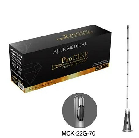Microcânula De Preenchimento Prodeep 22g-50mm Caixa C/25 Unidades - Alur Medical