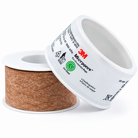 Fita Micropore Bege 2,5cm x 10m - 3M