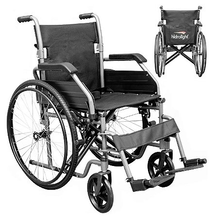 Cadeira De Rodas Basic Até 125kg Assento 46cm AC0146 - Hidrolight