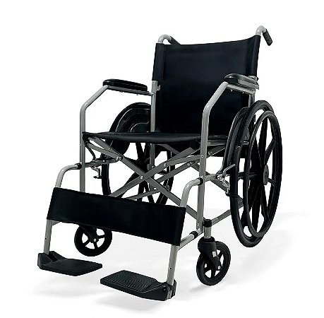 Cadeira de Rodas Até 110kg Com Encosto Rebatível D100 POP - Dellamed