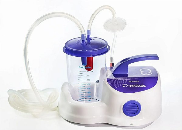 Bomba Vácuo Aspiradora 1 Litro MD100HP Bivolt - Medicate