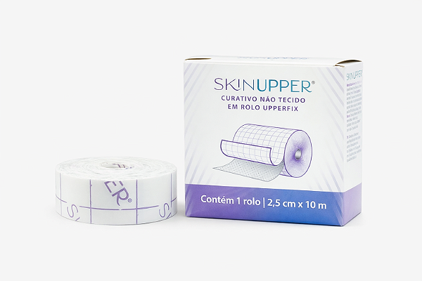 Curativo em Rolo Upperfix 2,5cm x 10m Para Fixação de Curativos e Cateteres - Skinupper