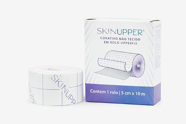 Curativo em Rolo Upperfix 5cm x 10m Para Fixação de Curativos e Cateteres - Skinupper