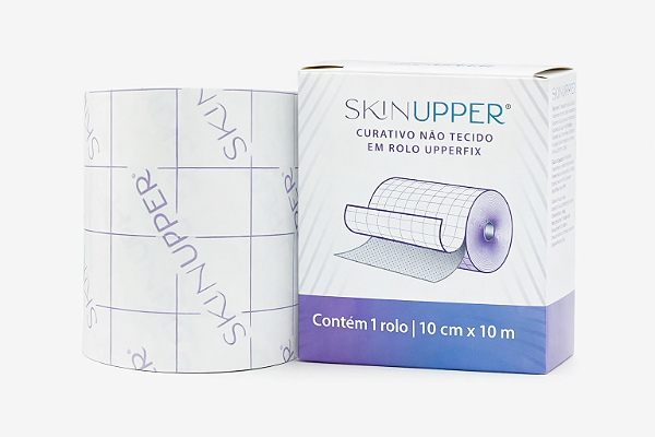 Curativo em Rolo Upperfix 10cm x 10m Para Fixação de Curativos e Cateteres - Skinupper