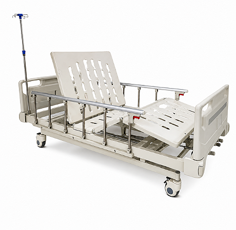 Cama Hospitalar Até 210kg 3 Manivelas Com Elevação De Altura - Supermedy